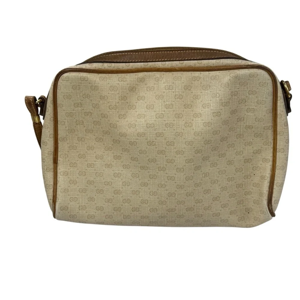 GUCCI Vintage 80’s Micro GG Supreme shoulder bag purse beige neutral - Picture 3 of 13